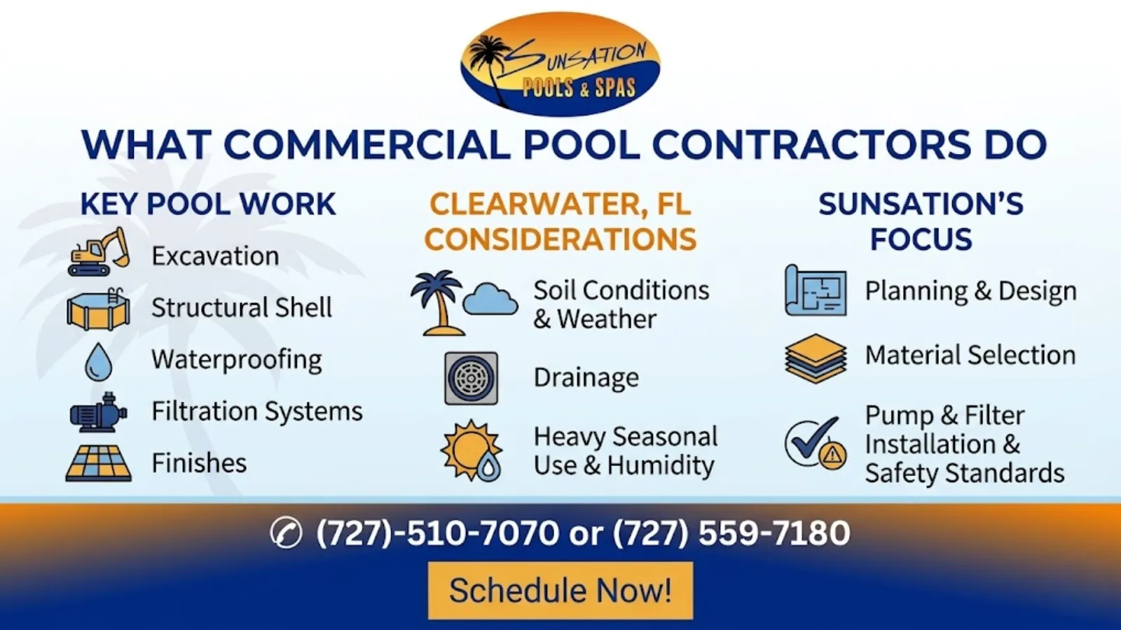 commercial swimming pool contractors